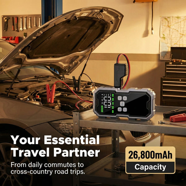 StartZapo V2 7000A Jump Starter and Tire Inflator