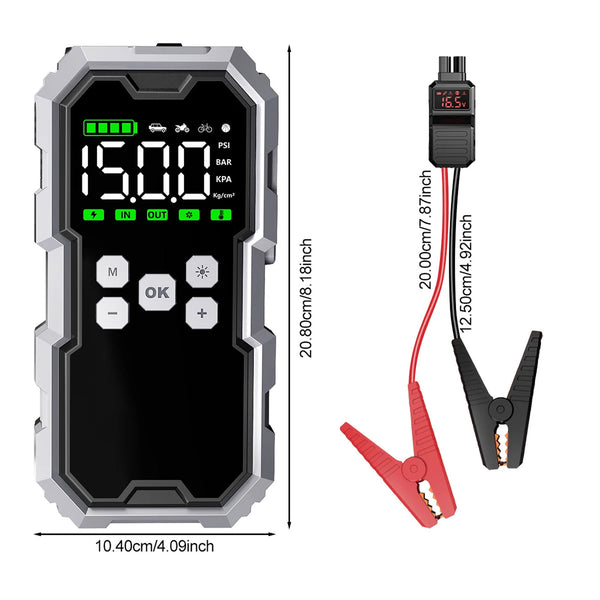 StartZapo V2 7000A Jump Starter and Tire Inflator