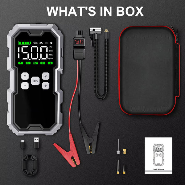 StartZapo V2 7000A Jump Starter and Tire Inflator