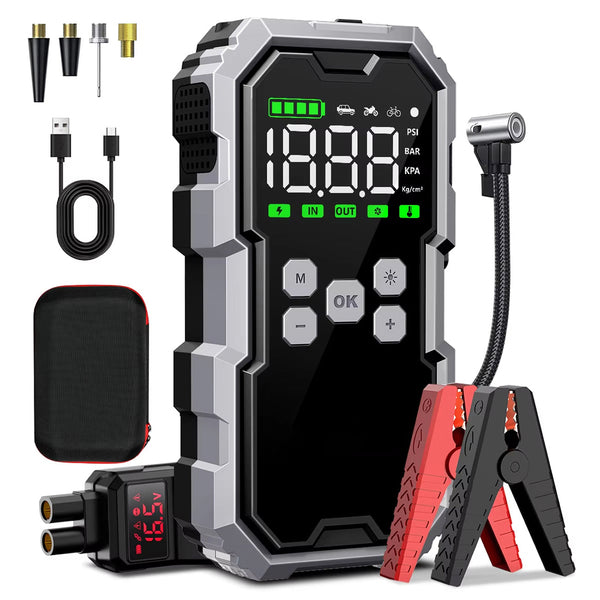 StartZapo V2 7000A Jump Starter and Tire Inflator
