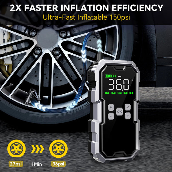 StartZapo V2 7000A Jump Starter and Tire Inflator
