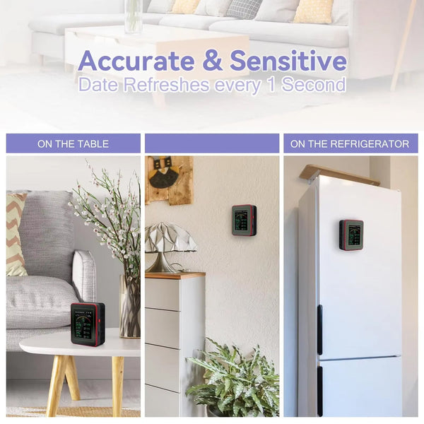 AtmoxAir 15-in-1 Smart Air Quality Monitor with WiFi App