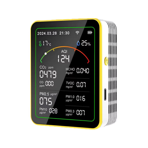 AtmoxAir 15-in-1 Smart Air Quality Monitor with WiFi App