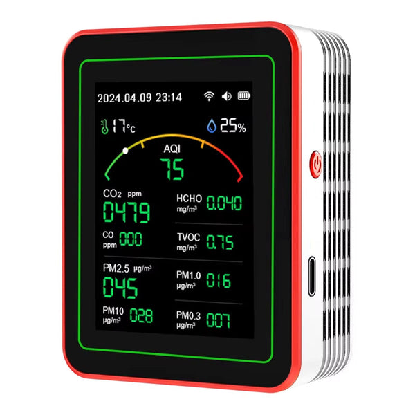 AtmoxAir 15-in-1 Smart Air Quality Monitor with WiFi App