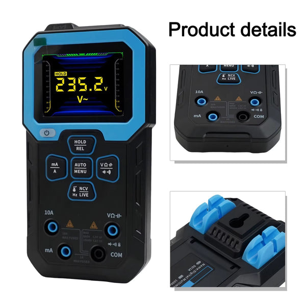 CastFirt Smart Multimeter with Live Data Graphing and Auto-Ranging