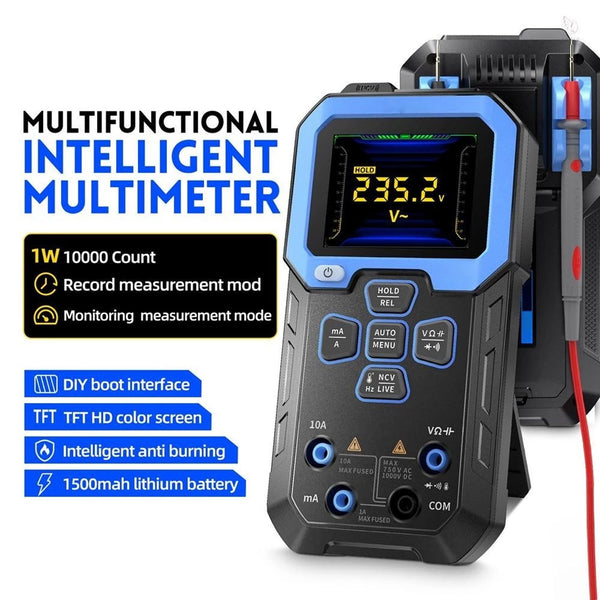 CastFirt Smart Multimeter with Live Data Graphing and Auto-Ranging