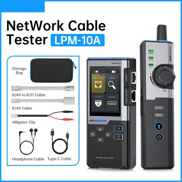 CronzTalin Gigabit Network Cable Diagnostic Tool with PoE Detection