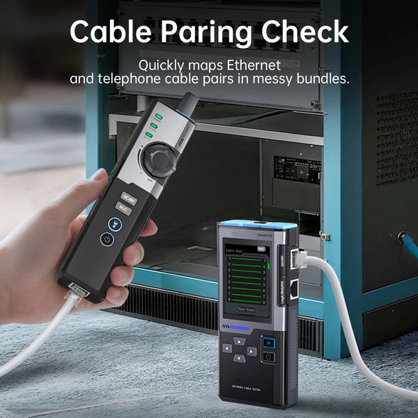 CronzTalin Gigabit Network Cable Diagnostic Tool with PoE Detection