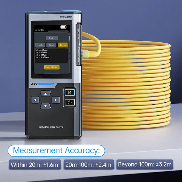 CronzTalin Gigabit Network Cable Diagnostic Tool with PoE Detection
