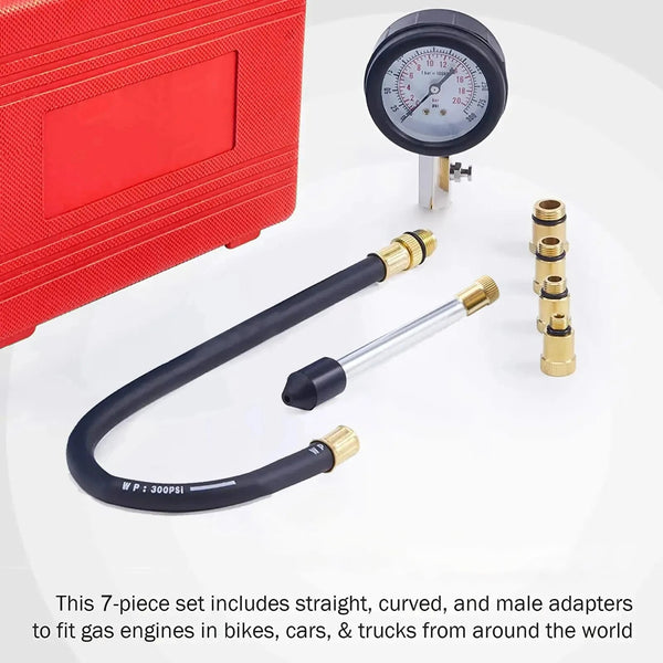 DelNopsi 2-in-1 Fuel Pressure and Compression Tester Kit