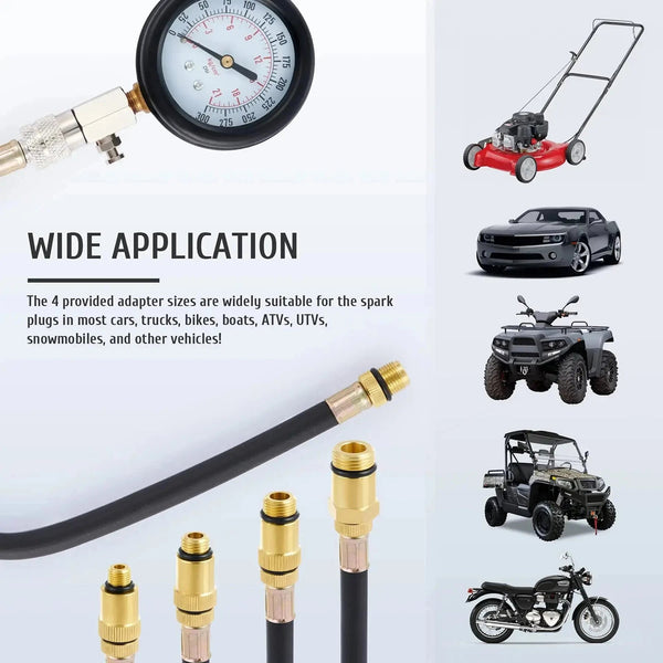 DelNopsi 2-in-1 Fuel Pressure and Compression Tester Kit