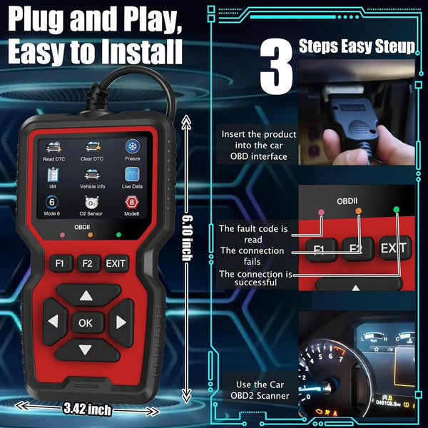 FixPolax Professional OBD2 Scanner with 35,901 Diagnostic Codes