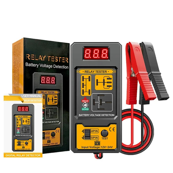 LamiWexi Automotive Relay Tester with Live Voltage Display