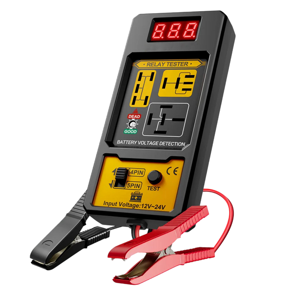 LamiWexi Automotive Relay Tester with Live Voltage Display
