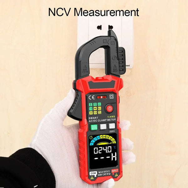 MereiCeci True RMS Digital Clamp Meter for Industrial HVAC
