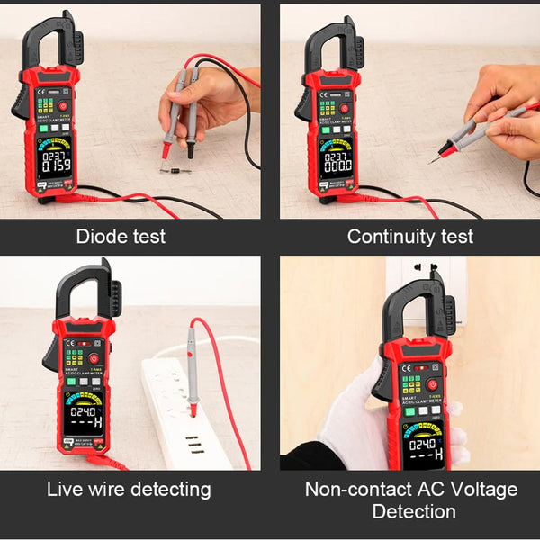 MereiCeci True RMS Digital Clamp Meter for Industrial HVAC