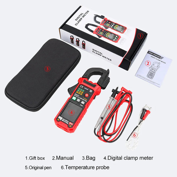 MereiCeci True RMS Digital Clamp Meter for Industrial HVAC