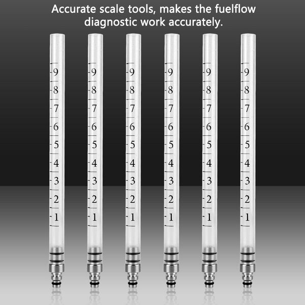 OlexAzin 6-Port Simultaneous Fuel Injector Flow Meter Kit