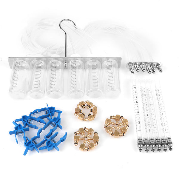 OlexAzin 6-Port Simultaneous Fuel Injector Flow Meter Kit