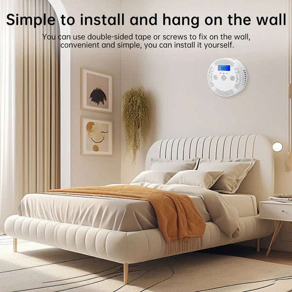 PralliRes Smart Carbon Monoxide Detector with Tuya App WiFi Notifications