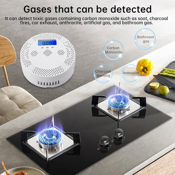 PralliRes Smart Carbon Monoxide Detector with Tuya App WiFi Notifications