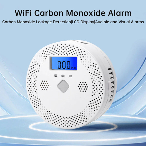PralliRes Smart Carbon Monoxide Detector with Tuya App WiFi Notifications