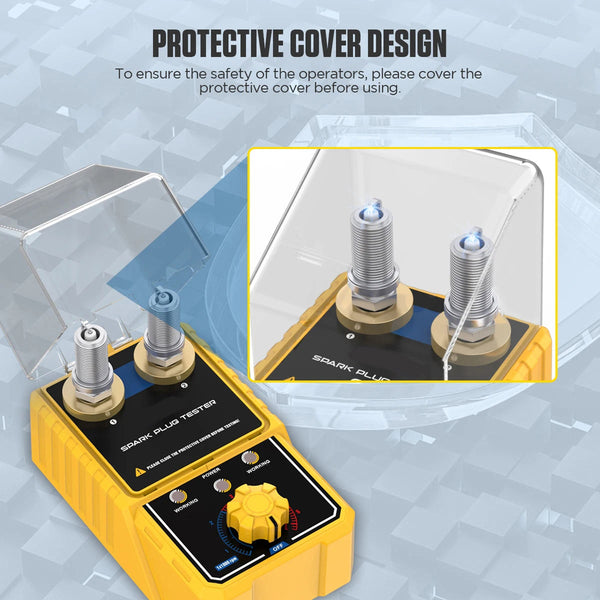 PrixQimax Dual-Hole Spark Plug Tester 0-6000 RPM