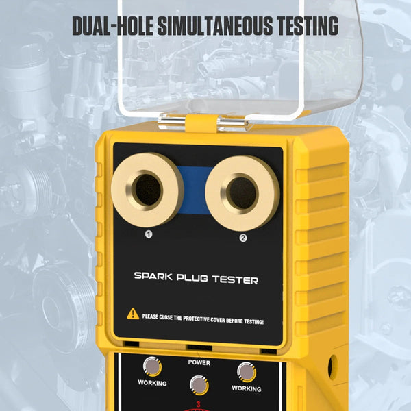 PrixQimax Dual-Hole Spark Plug Tester 0-6000 RPM