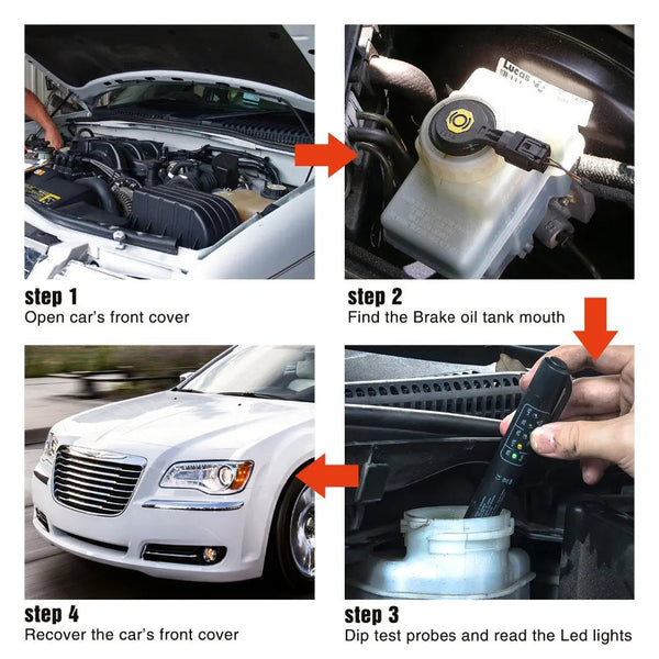RadivJoli Professional 5-LED Brake Fluid Moisture Tester