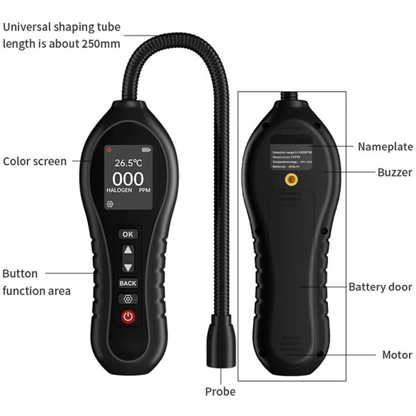 SafeNoil 1 PPM Precision HVAC & Automotive Leak Detector