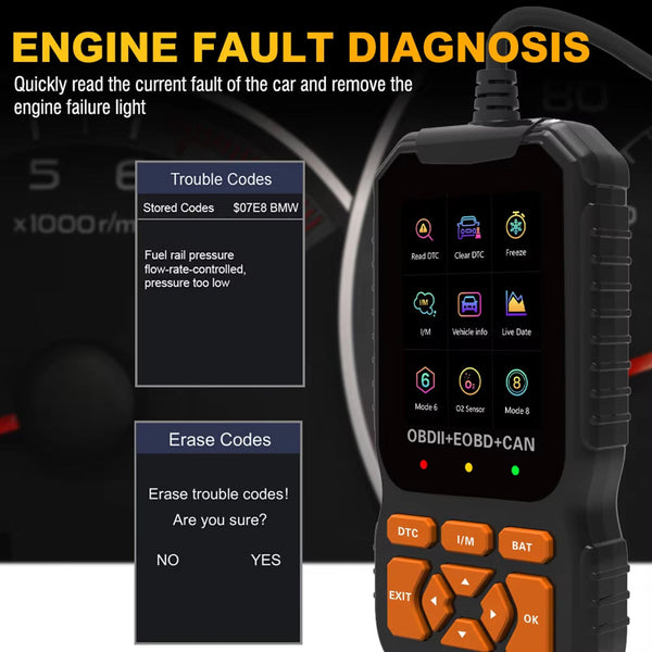 ScanBexi Professional OBD2 Scanner & Engine Fault Code Reader