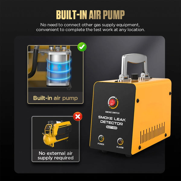 TekDanix Portable Smoke Machine for Car Leak Detection
