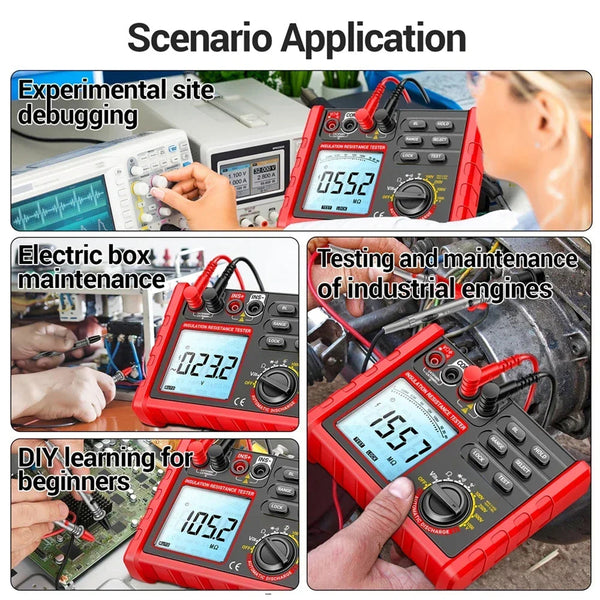 TeriLimax Professional 1000V Insulation Resistance Tester & Multimeter