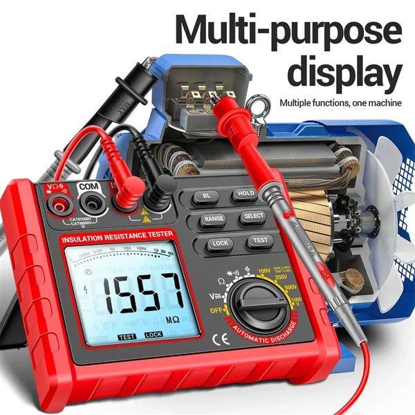 TeriLimax Professional 1000V Insulation Resistance Tester & Multimeter