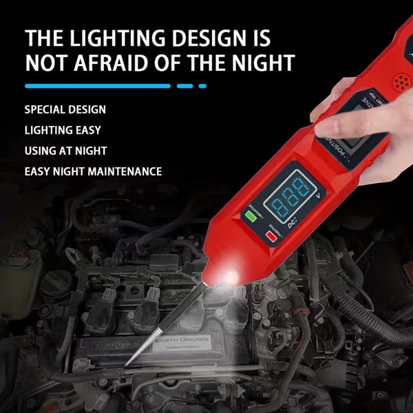 TyvixAxi 6V-24V Digital Automotive Continuity Tester with LED Floodlight