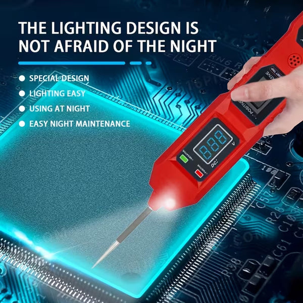 TyvixAxi 6V-24V Digital Automotive Continuity Tester with LED Floodlight