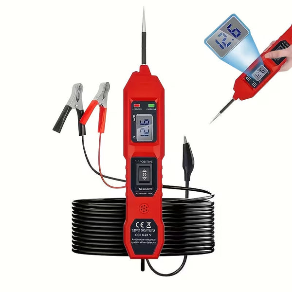TyvixAxi 6V-24V Digital Automotive Continuity Tester with LED Floodlight