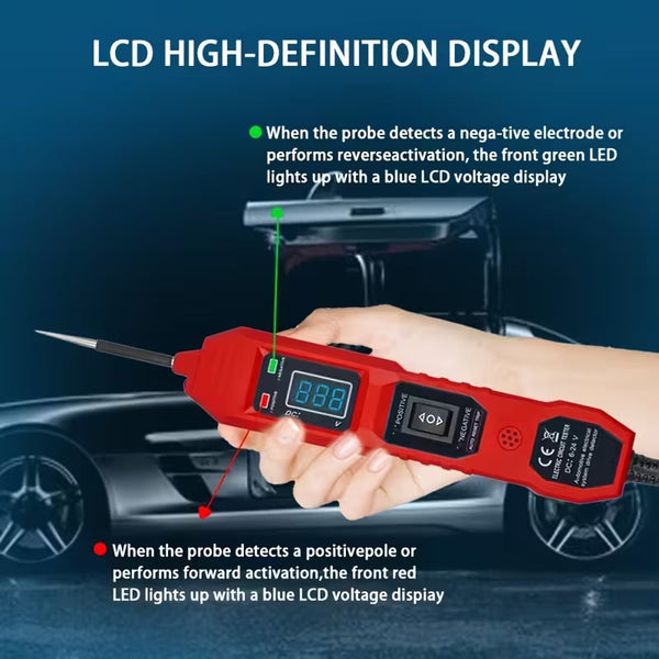TyvixAxi 6V-24V Digital Automotive Continuity Tester with LED Floodlight