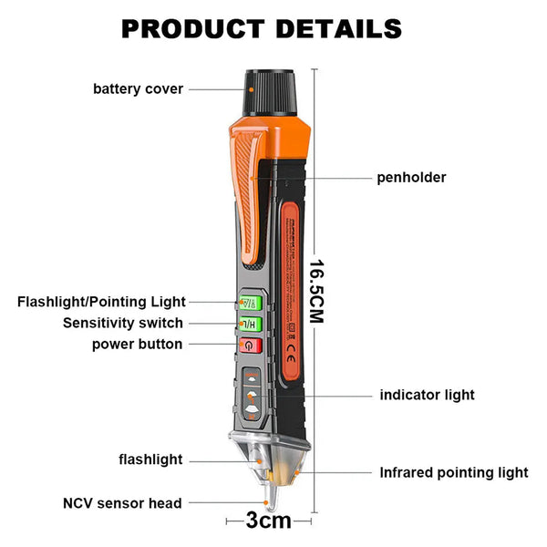 ValixRima Professional AC Voltage Detector Pen