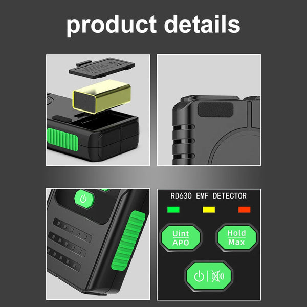 VisZelie Professional EMF RF EF Radiation Detector Meter
