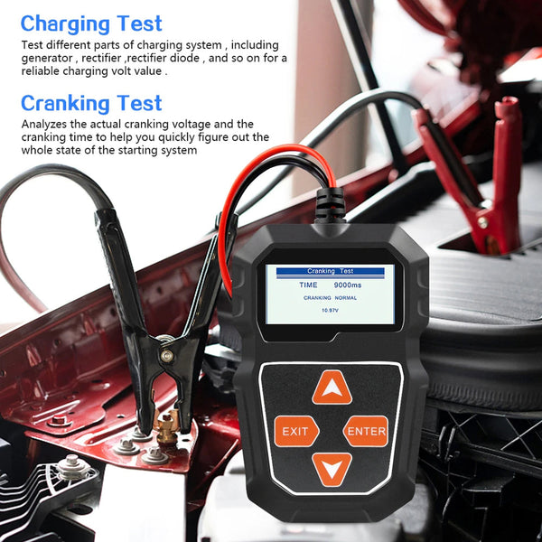 WontPrix 3-in-1 Battery and Alternator Tester for 12V Vehicles